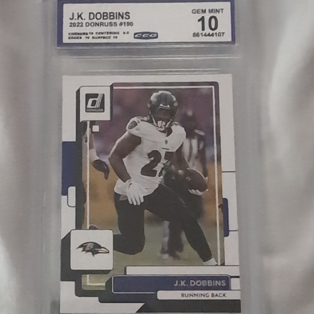 J.K. Dobbins 2022 Donruss Football Card